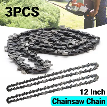 12 Inch Metal Chainsaw Chain 22 Teeth 45 Drive Links Electric Chainsaw Chain Spare Parts 3/8inch Pitch Electric Saw Accessory