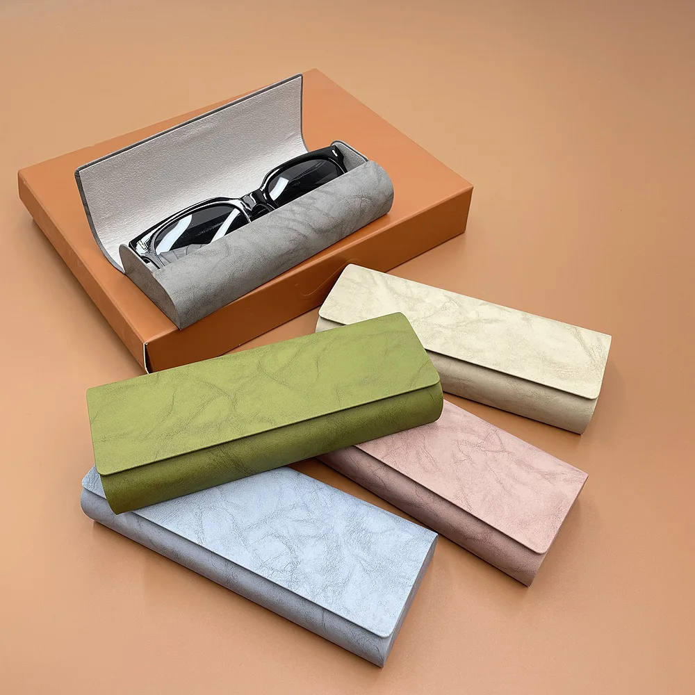 Fashion Hand Shell PU Leather Glasses Protector Case Portable Storage Bag Eyewear Holder Protective Eye Glasses Case