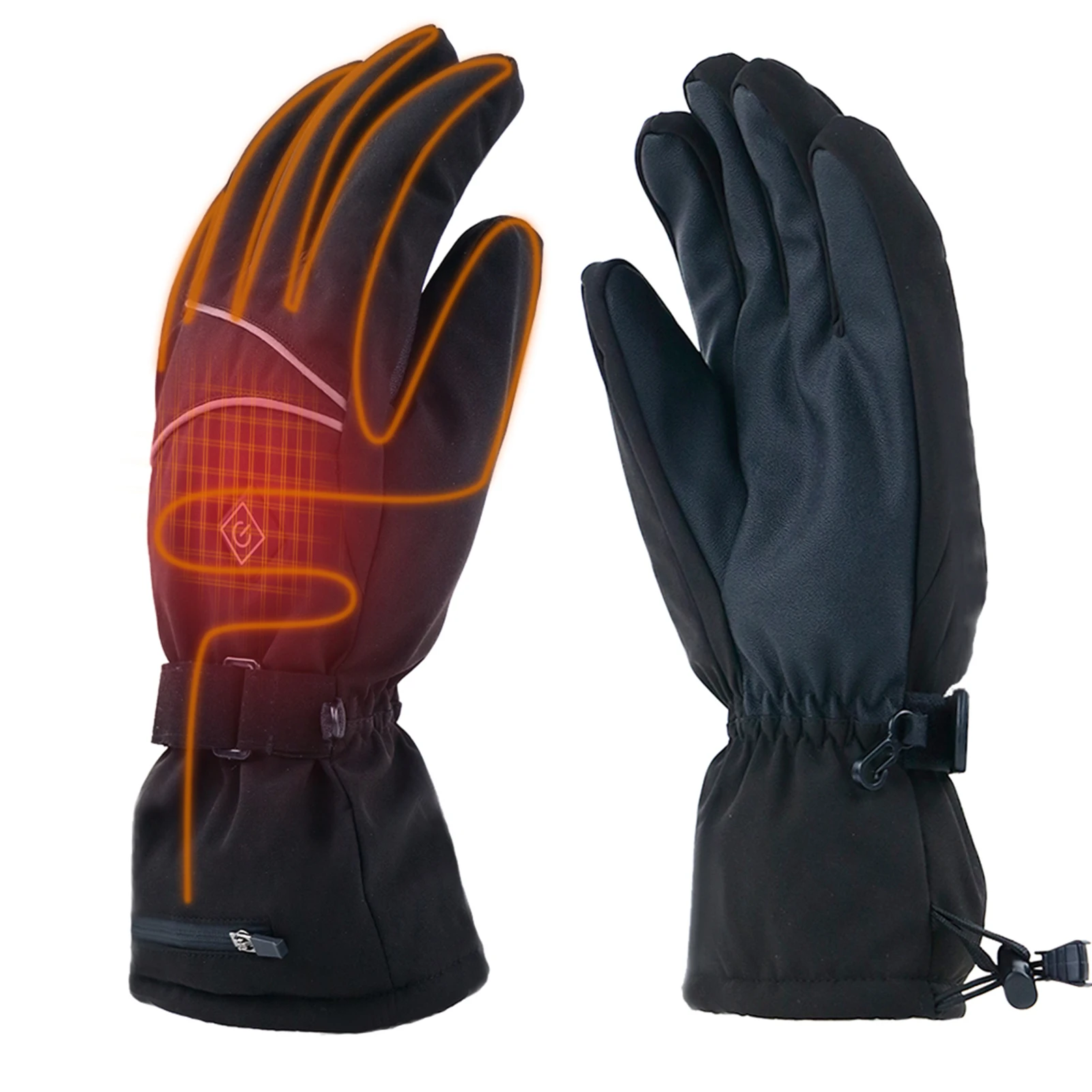 Electric Heated Gloves Waterresistant Winter Warm Touchscreen Gloves