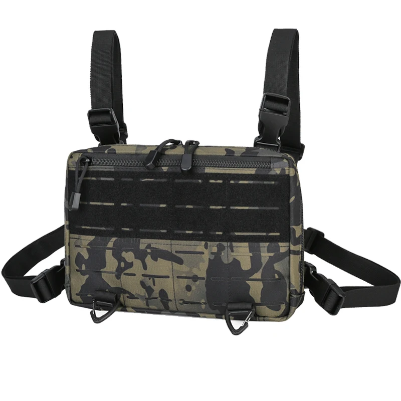 

Laser Tactical Chest Bag Men's Functional Vest Bag Survival CAMO Molle System Kit Bag Backpack Locomotive Backpack X423+A