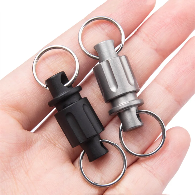 

Брелок из титанового сплава, подарок унисекс, вращающаяся БЫСТРОРАЗЪЕМНАЯ пряжка для ремня, инструмент для повседневного использования