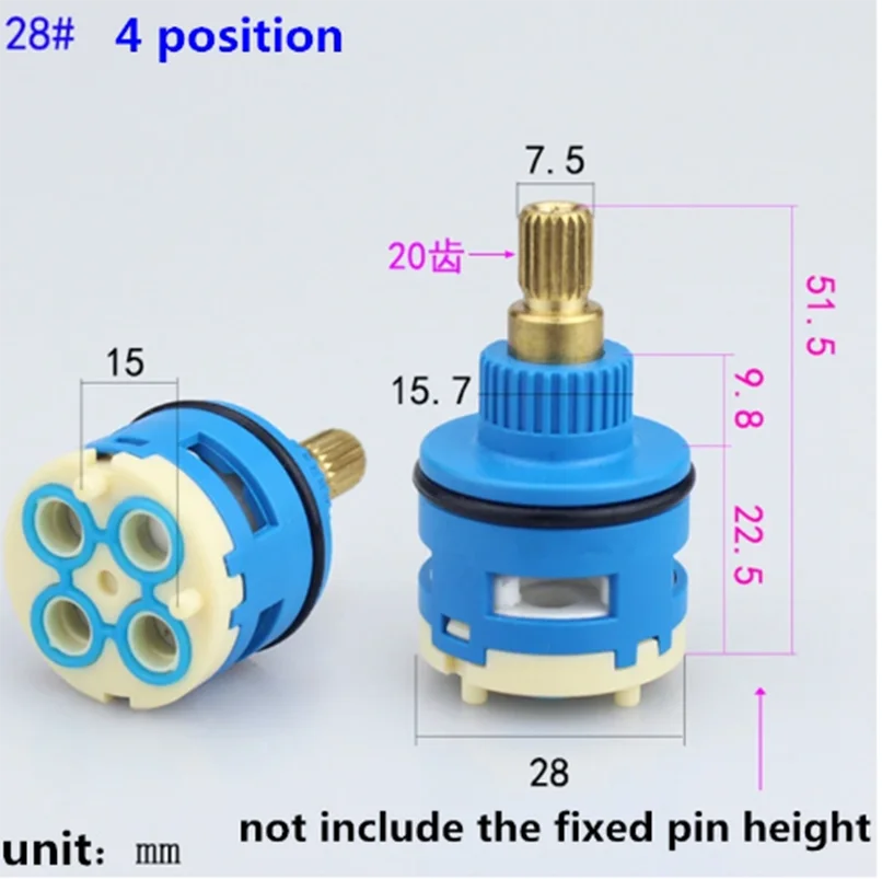 1PC Shower Room Faucet Cartridge Accessories Shower Head Bathtub Water Mixing Valve 3 / 4 Position 26MM 28MM 33MM 35MM 37MM Dia. Faucet Cartridge