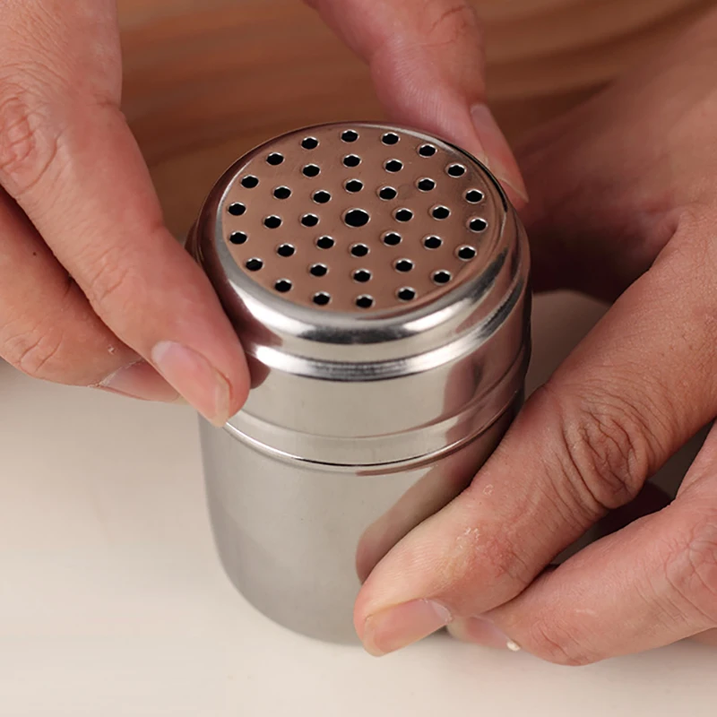 Multi-purpose Stainless Steel Seasoning Jar Toothpick Holder Salt Sugar Bottle Rotating Cover Spice Pepper Shaker Kitchen Gadget