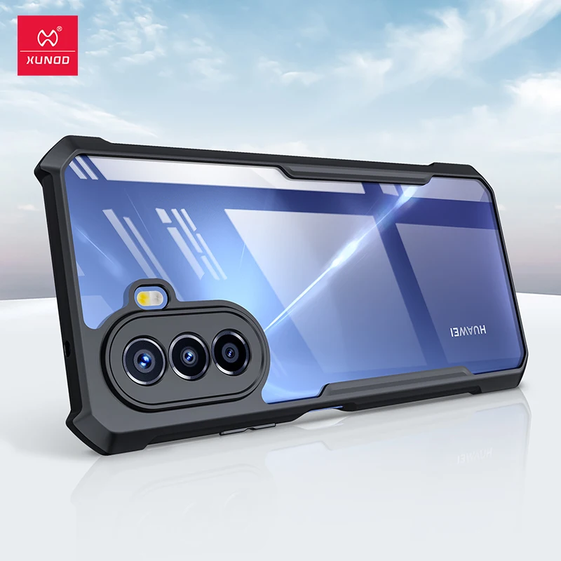 Xundd Coque Huawei nova Y70 Plus, coque arrière transparente antichoc