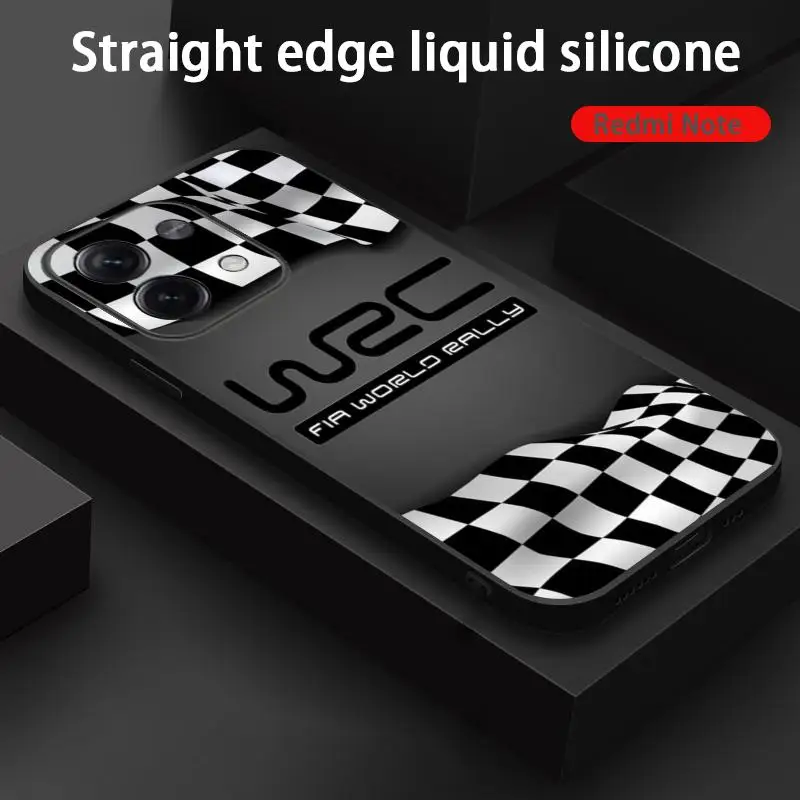 WRC Rally Racing Cool Pattern Design Soft Black Phone Case