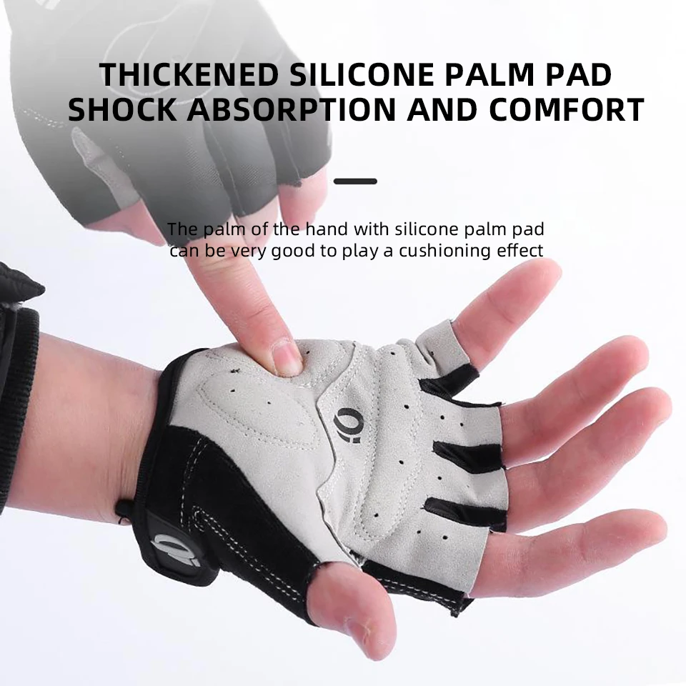 Bicycle gloves bicycle half finger sports gloves Anti slip shock-absorbing gymnastics training bicycle Bicycle equipment