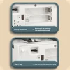 21Pcs Kitchen Toy Big Refrigerator 1:12 Microfilm Fridge Storing Miniature Food Music Light Furniture Model Girl Birthday Gift 3