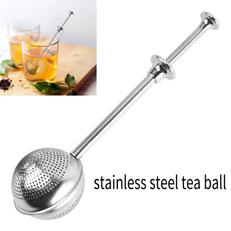 Stainless Steel Tea Infuser Sphere Mesh Tea Strainer Coffee Herb Spice Filter Diffuser Handle Tea Ball Tea Spoon Infuser Filter 1