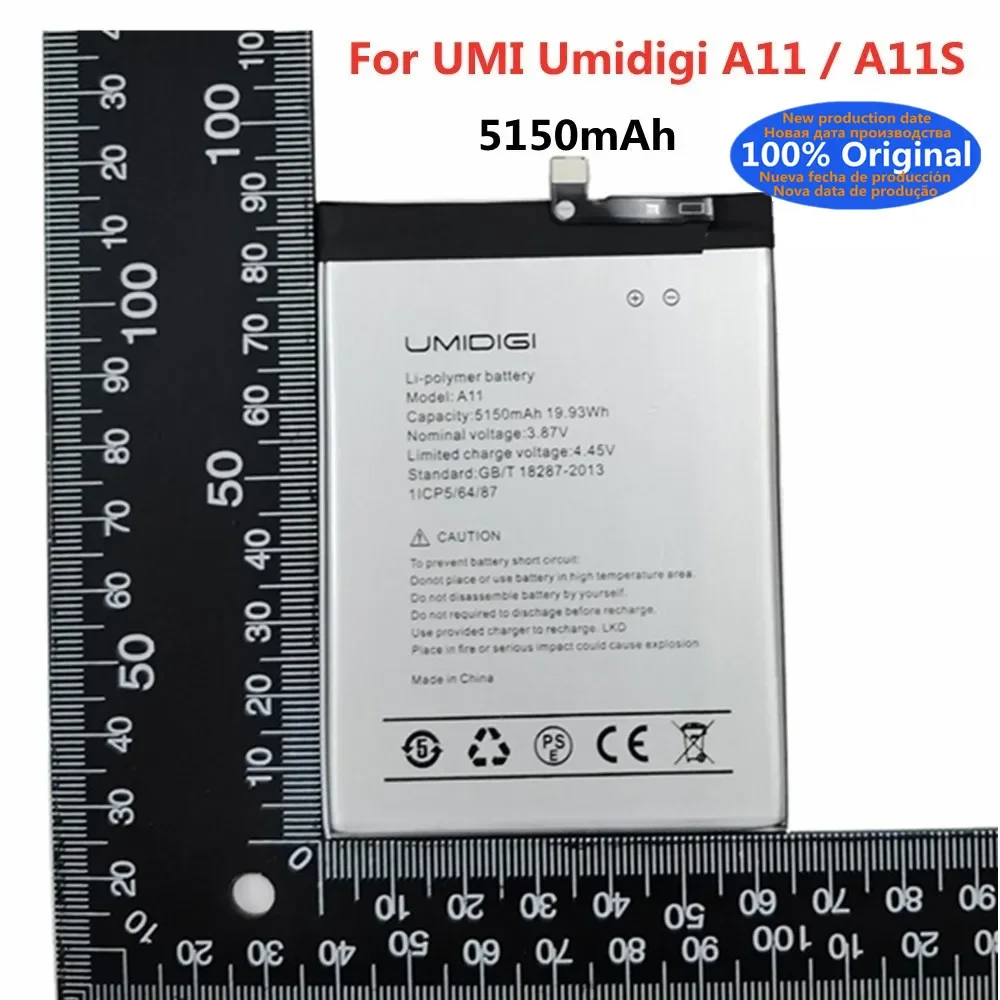 

Новый оригинальный аккумулятор UMI для UMI Umidigi A11 / A11S 5150 мАч Высококачественная батарея Быстрая доставка