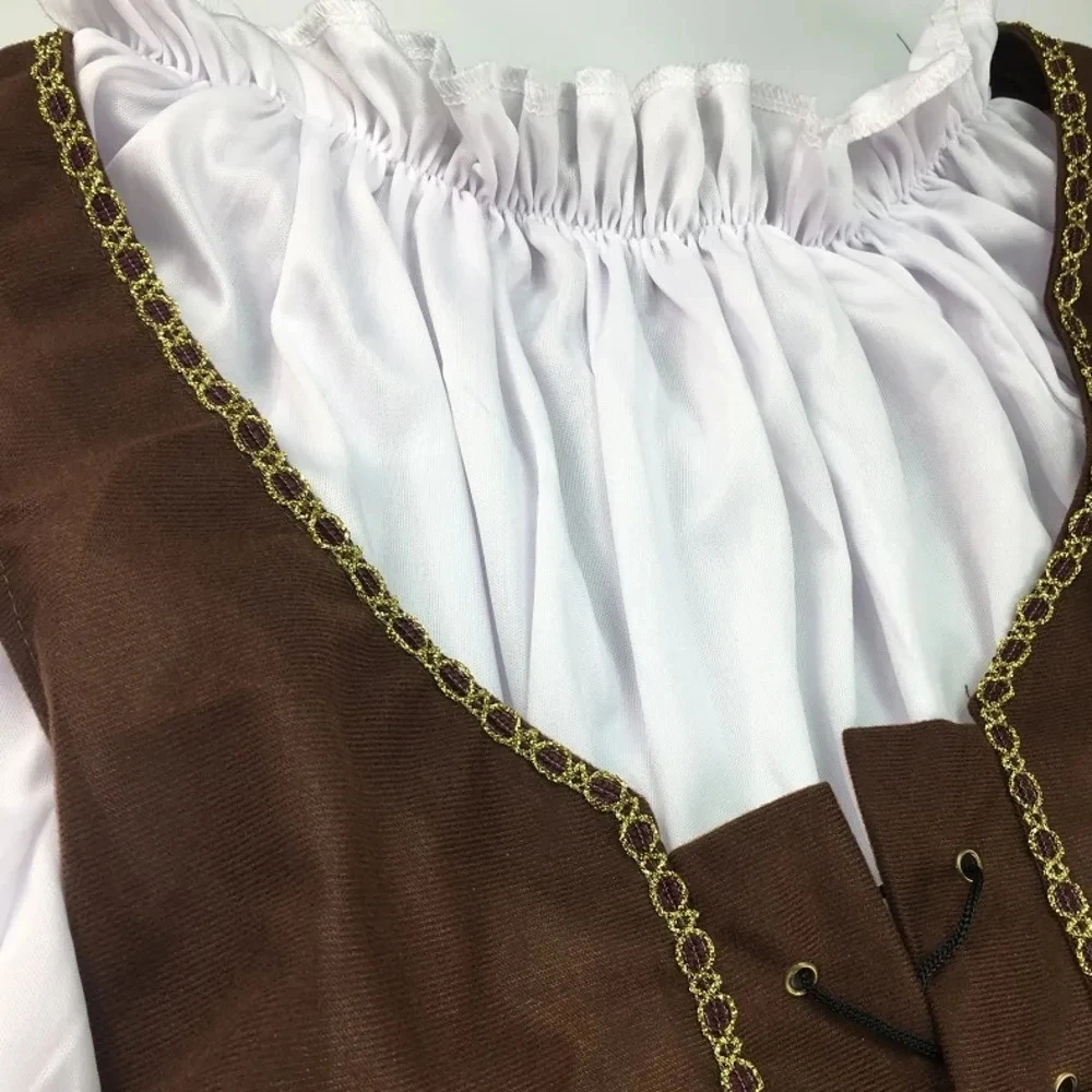 Pirata Pirati dei Caraibi Cosplay Capitano Jack Sparrow Costume Uomo Donna Maschio Femmina Carnevale Halloween Set sexy - immagine 5