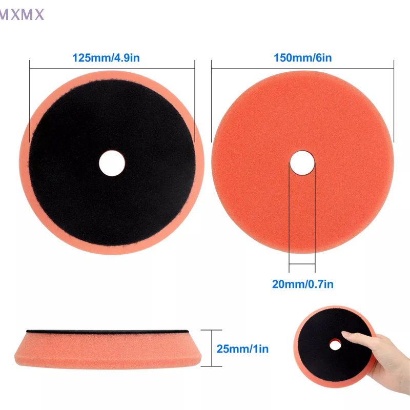 5Pcs ing Sponge Pads 6" Cutting Polishing Pad Kit Car Polisher 150mm Household Polish Tools Replacement Accessories