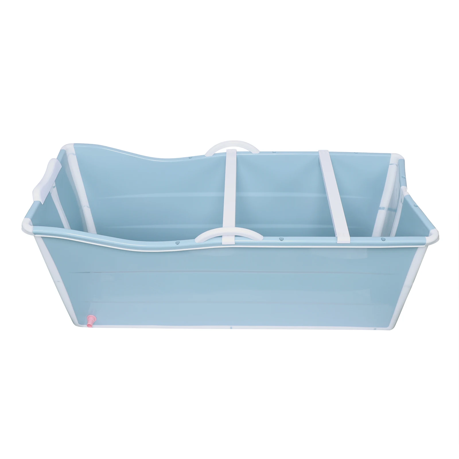 Portable Folding Water Tub Bathtub Adult Spa Soaking Bath Bucket +Drain Pipe Set 4