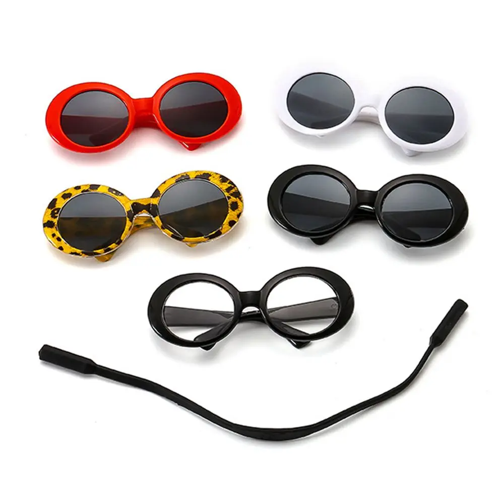 Pet sunglasses doll accessories cool multicolor round frames cat dog glasses