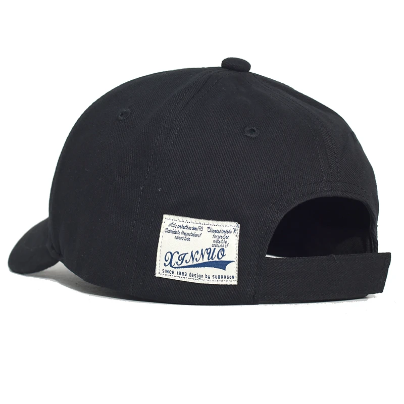 Short Brim Cotton Baseball Cap Men Women Casual Vintage Dad Hat Adjustable Trucker Style Low Profile Caps Nylon Fastener Tape 6