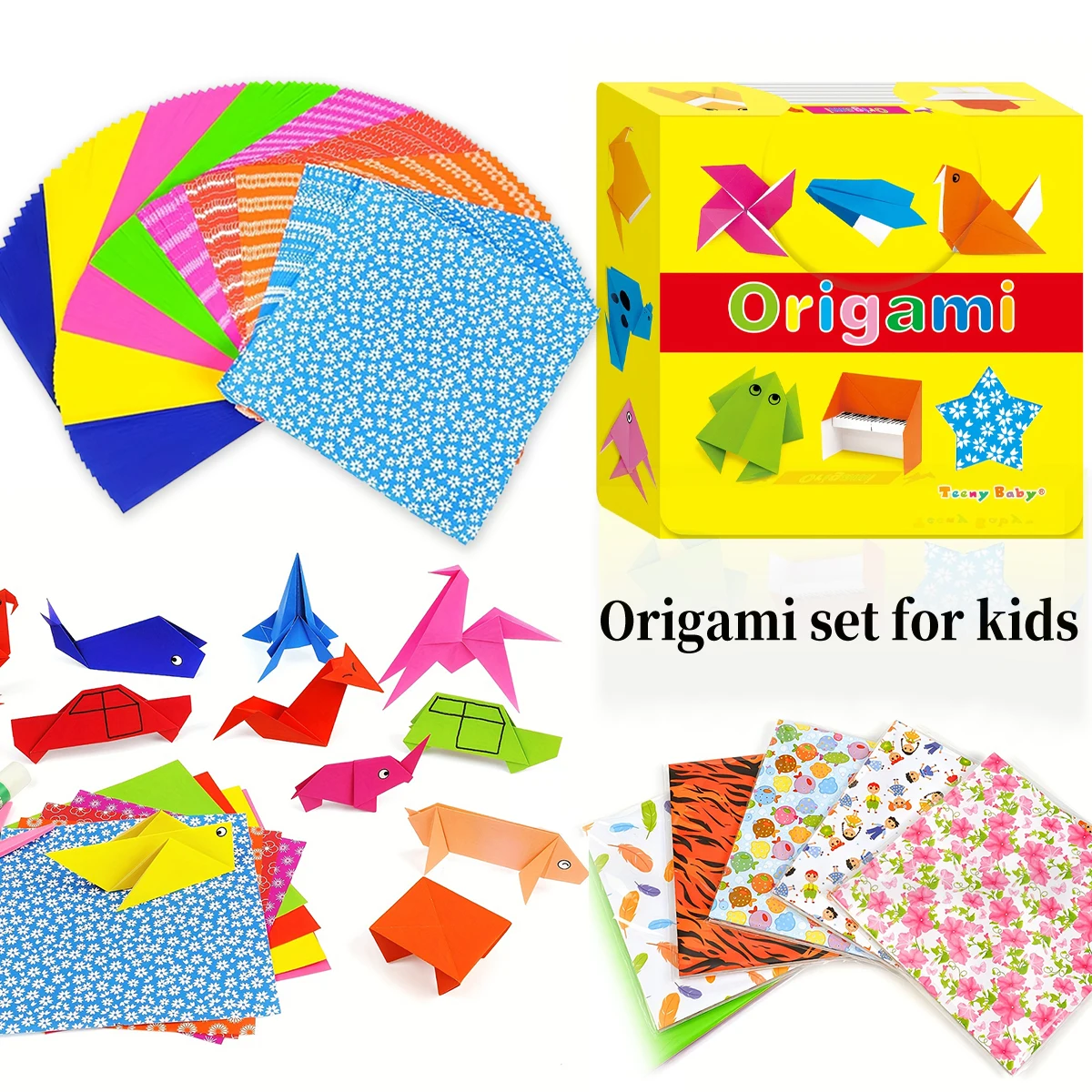 Colorful Origami Paper Kit 1