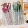 1/2pcs Acrylic Square Pen Holder, Minimalist Clear Desk Organizer for Pens, Pencils, and Stationery, Home, and Office Use 5