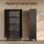 61H Black Pantry Kitchen Cabinet with Doors for Efficient Food Storage Freestanding Tall and Large Pantry Cabinet Ideal for Kit 2