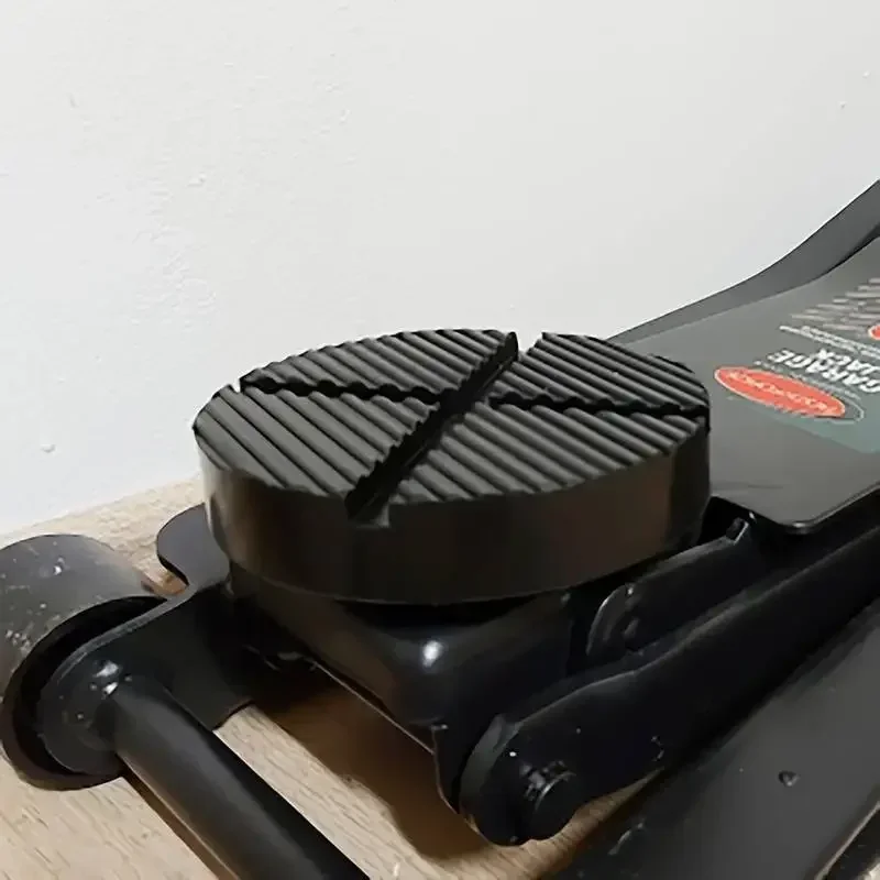 Universal Black Rubber Slotted Jack Stand Pads