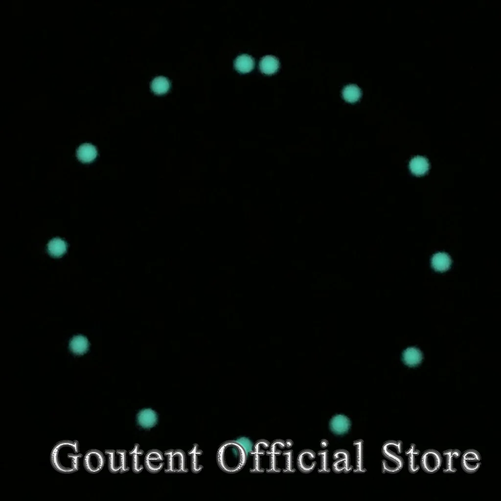 Goutent Elegant Black Blue White Perspective Dial with See-through Design for Automatic Movement Watches