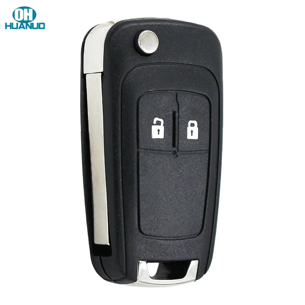 Flip Folding Remote Key Shell Fob Case 2 Buttons For Chevrolet Aveo Cruze Orlando Trax HU100 Blade