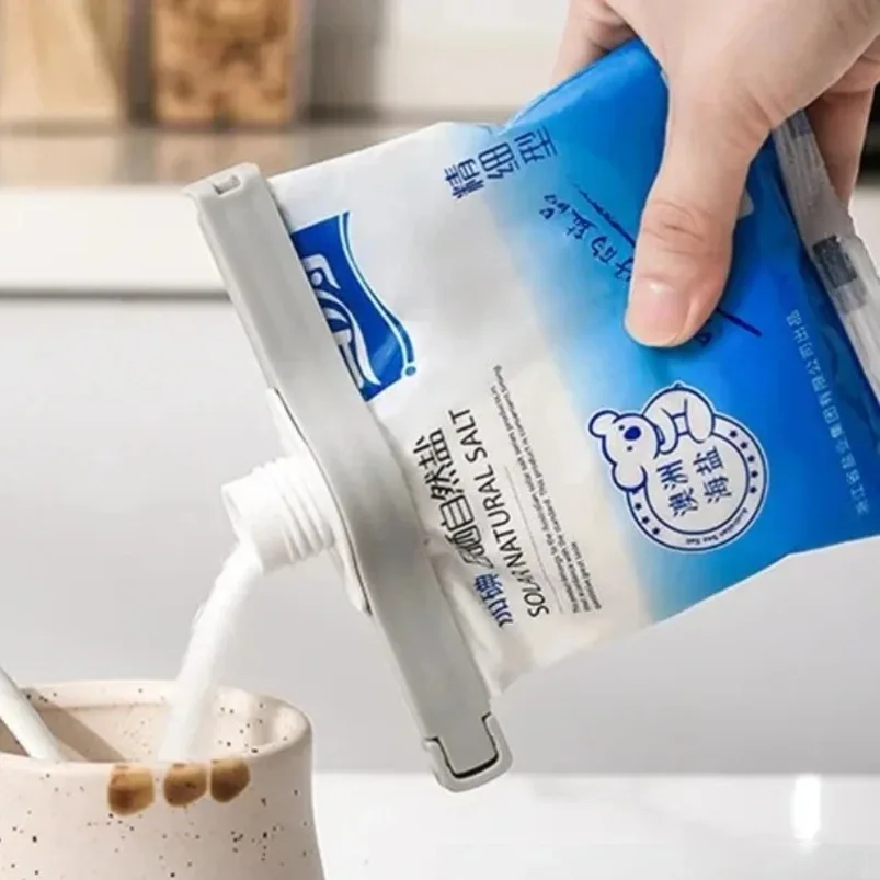 Screw Cap Sealing Clip Seasoning Bag Milk Powder Salt Bag Sealing Clip Snack Food Preservation Clip Gadget Kitchen Accessories