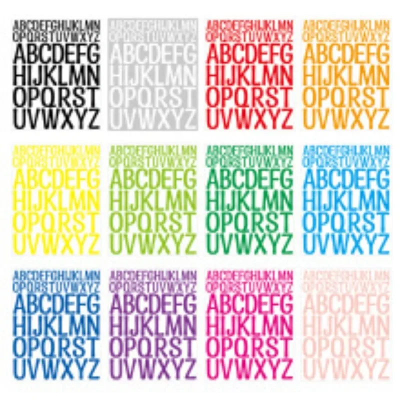 3pcs/set 3inch Rainbow Gold Color English Letter DIY Home Decoration Letter Sticker Birthday Party Festival Decora Porp Paster