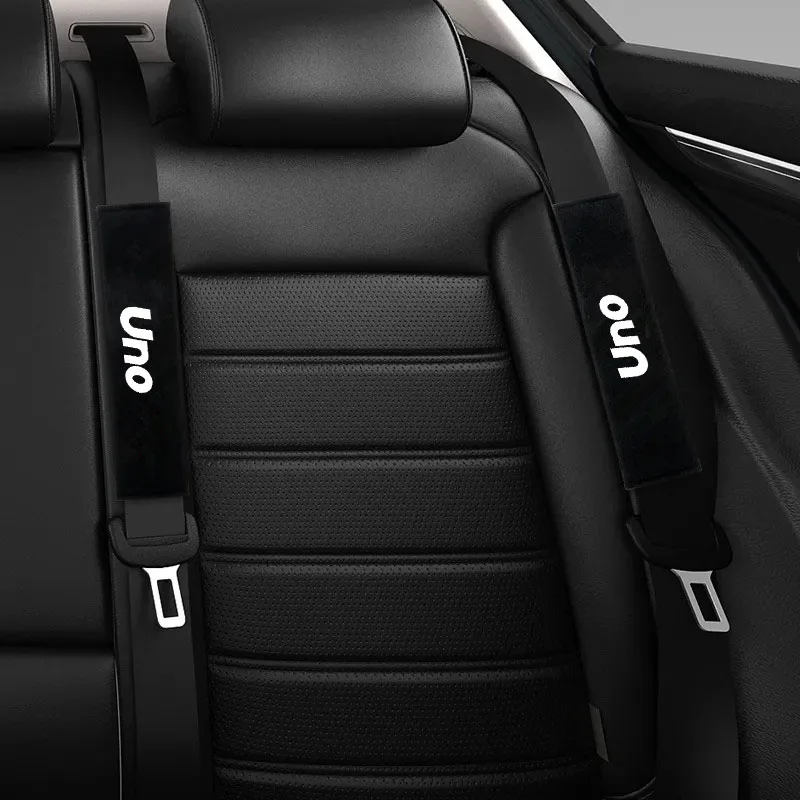 

2Pcs Car Safety Belt Shoulder Protector Decoration Plush Shoulder Protector for FIAT UNO General Models Accessories