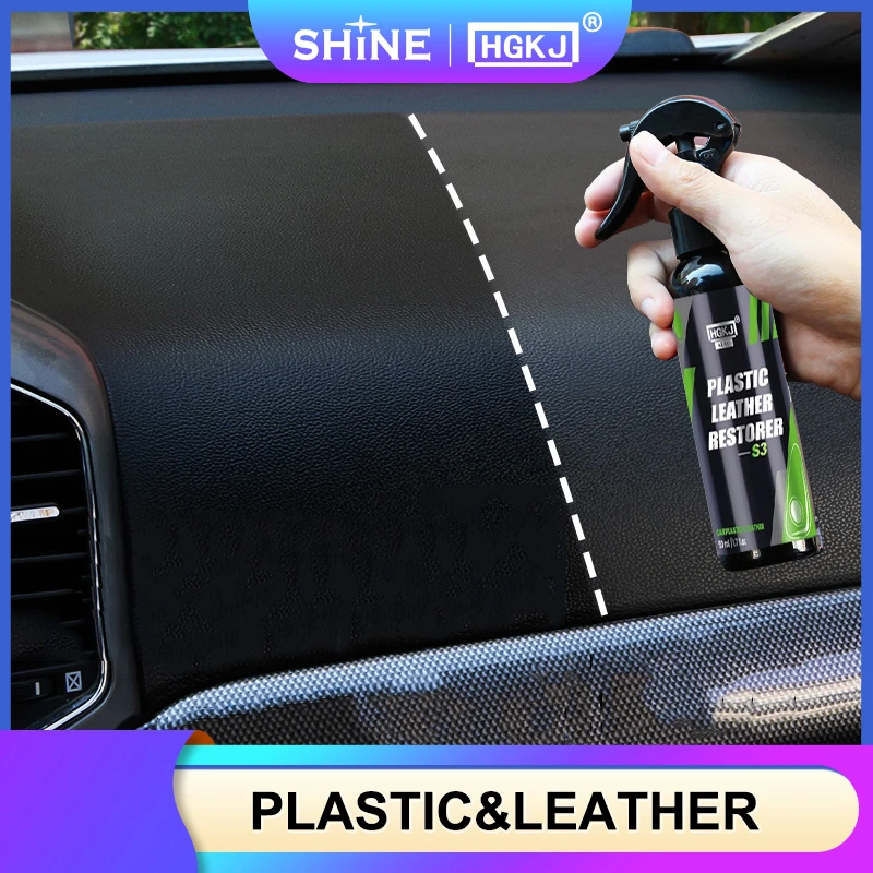Plastic Restore Super Shine Car Interior Cleaner Non-greasy Long Lasting Maintain Gloss Auto Detailing Quick Coating Protection nu finish car polish