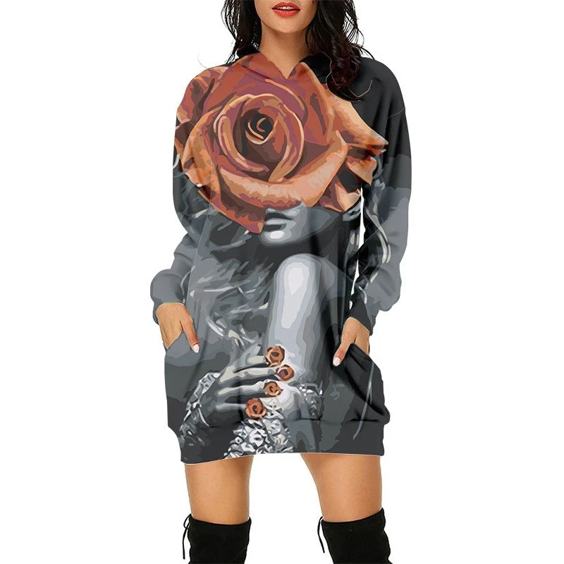 2023 Halloween Pumpkin Printed Women's Extended Hoodie Casual Loose Sweater Funny 3D Printed Japanese Hoodie