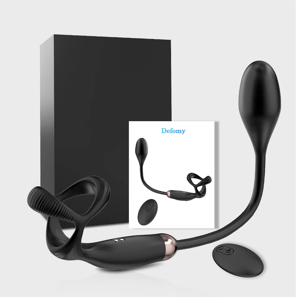 Prostata Telecomando Vibratore Testicolo Massaggio Anale Butt Plug Anello Maschio Anello giocattolo sexy per uomo remoto_voghion.com