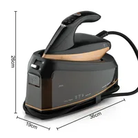 Steam Iron for Clothes,3000W Iron with Self-Cleaning Nonstick Ceramic Soleplate ,1.5L Large Water Tank Auto Shutoff, Anti-Drip 2