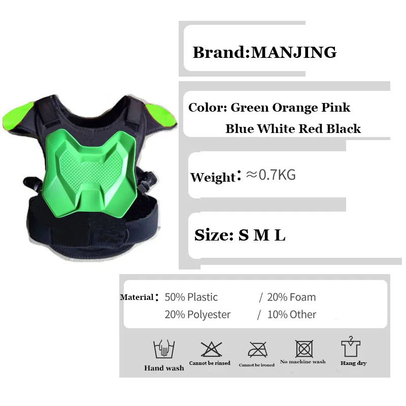 Child Body Vest Armor for Motocross Racing Skating