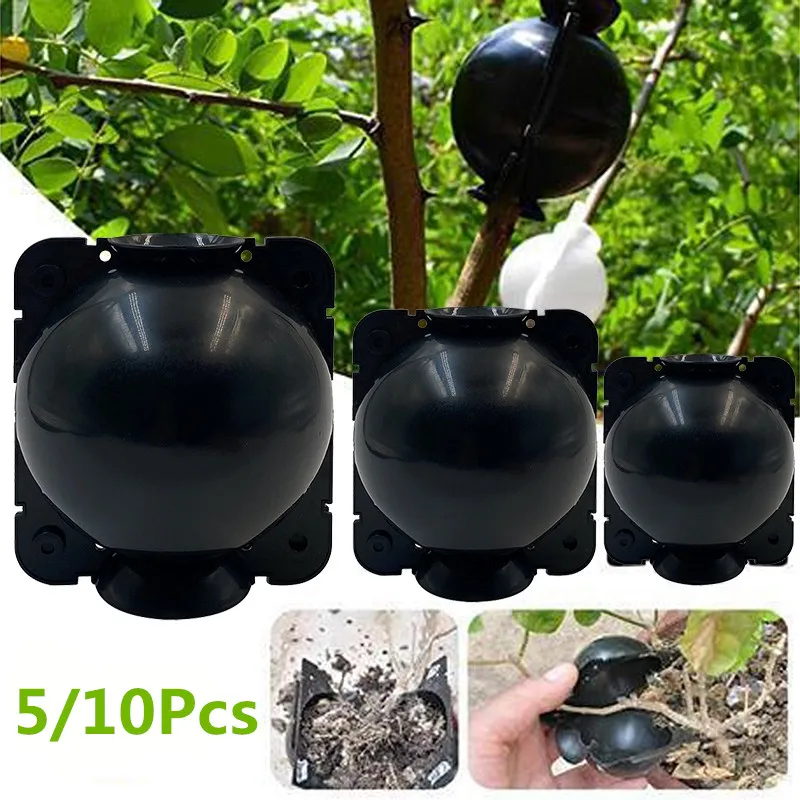 Plant Rooting Ball 5/10Pcs High Pressure Graft Breeding Case Nursery Box Garden Propagation Pot Cup