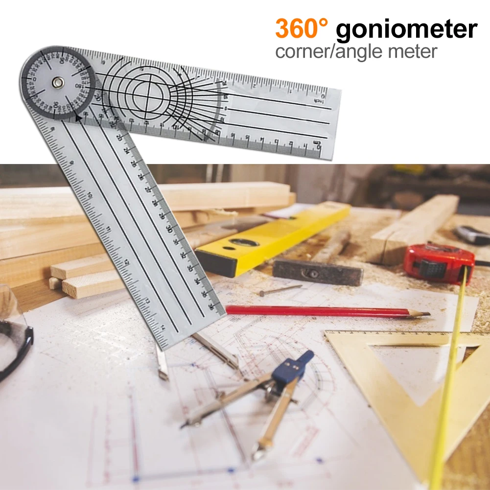 Digital Angle Protractor Angle Measuring Tool Angle Protractor Digital Angle Meter 0-140mm 360 Degree Goniometer Angle Medical Spinal Angle Ruler Inclinometer Ruler Protractor finder Measuring Tool