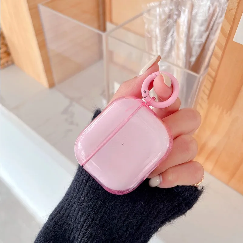 Fluorescent Candy Color Transparent Earphone Cover - Crystal Clear Soft TPU Protective Case