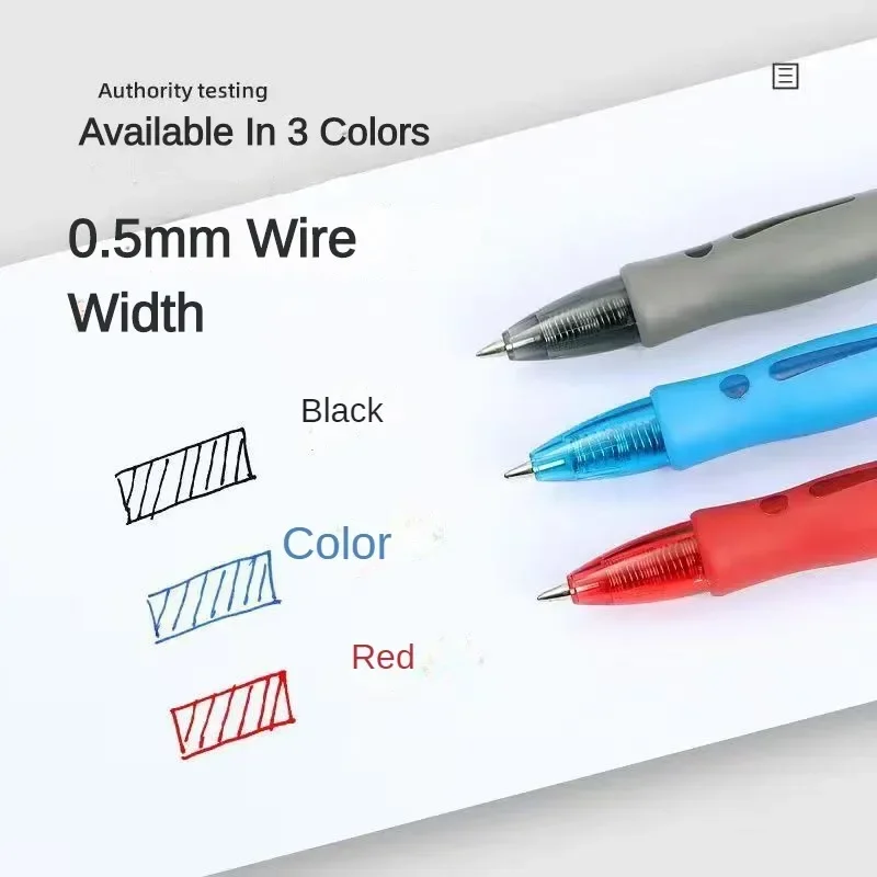 Roise Retractable Gel Pens Set Black/Red/Blue Ink Ballpoint for Writing Refills Office Accessories School Supplies Stationery retractable gel pens