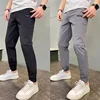 Men's High Stretch Multi-pocket Skinny Cargo Pants Multi-pocket Sweatpants Solid Color Casual Work Outdoor Joggers Trousers 4