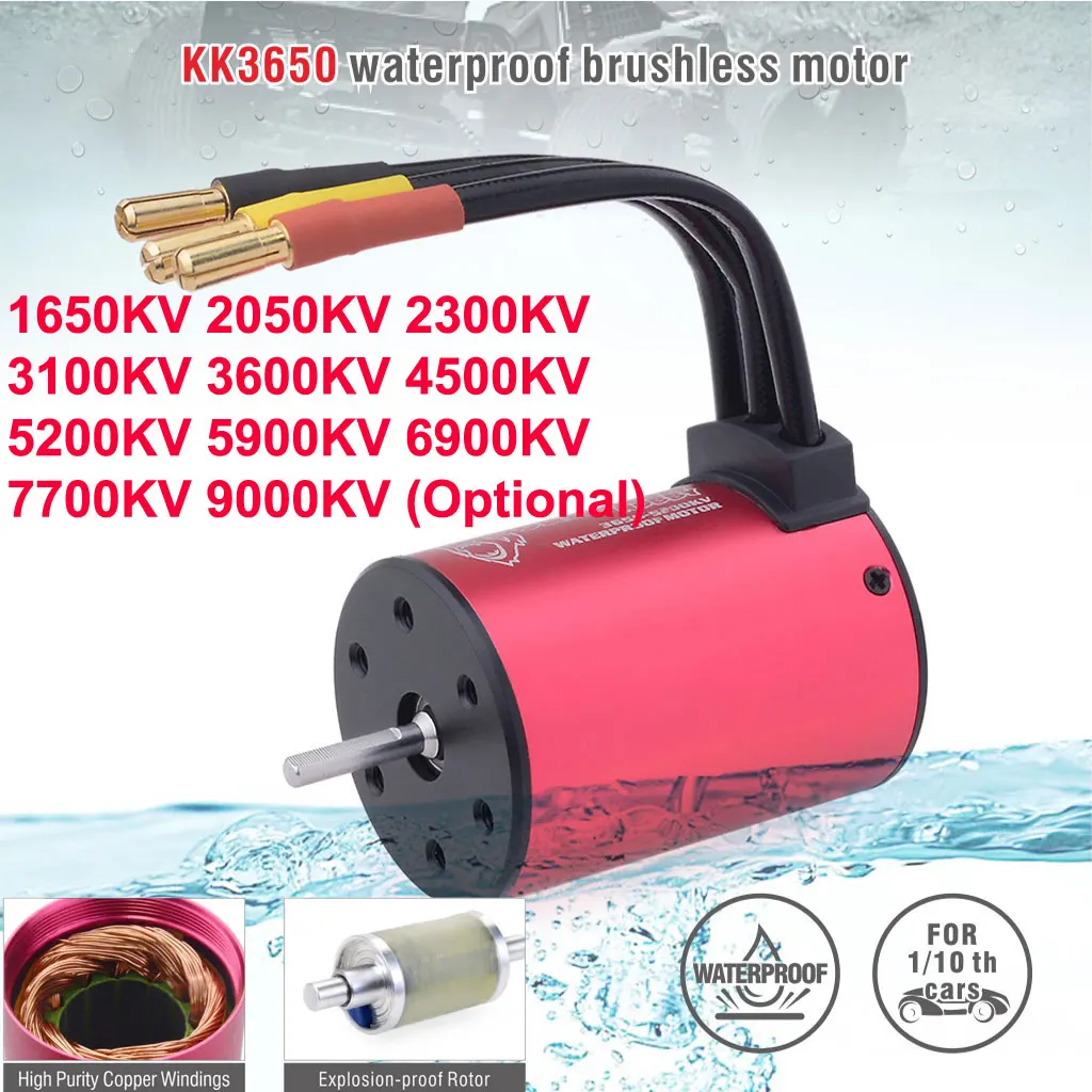 Moteur Brushless 3650 1650-5200KV pour Drone RC Course