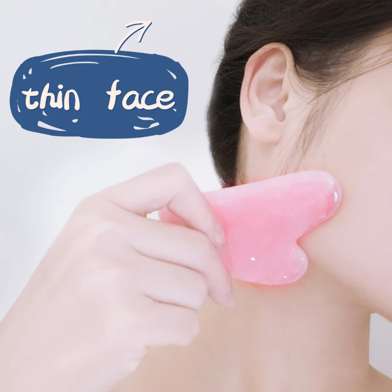 핫 제이드 구아샤 천연 석재 부드러운 콜드 근육 이완 과샤 올 마사지 보드 스크레이퍼 도구, 바디 구아슈 페이스 세트 