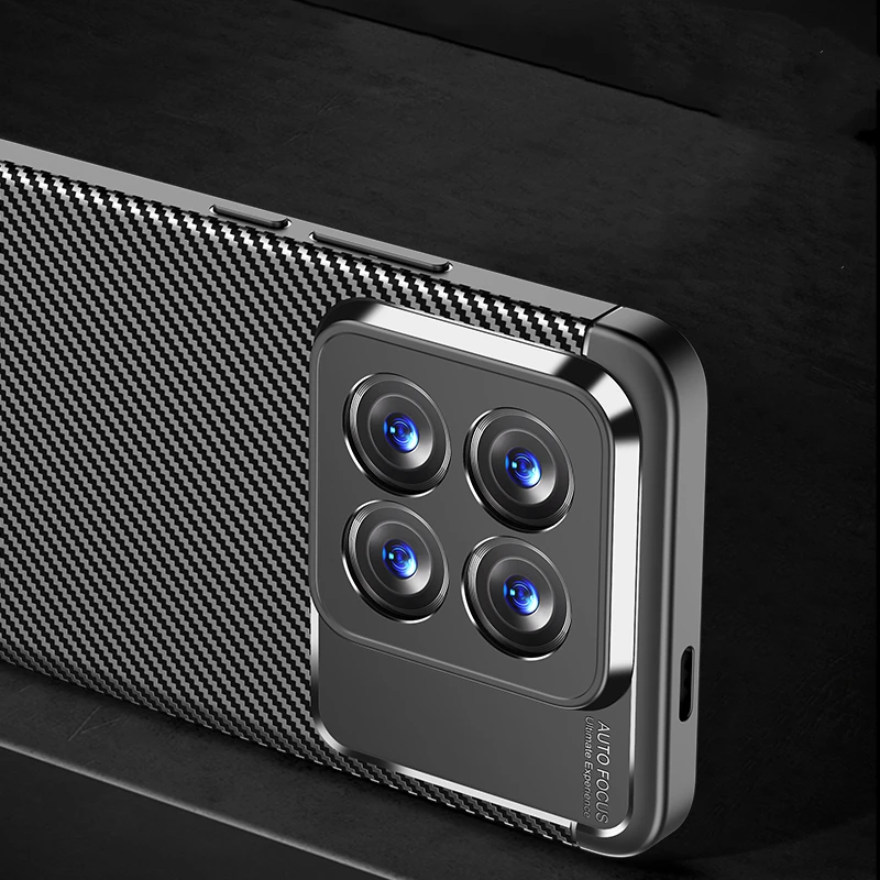 Per Xiaomi 14 Pro Case Xiaomi Mi 14 Pro Cover Capas Soft Armor Antiurto Paraurti Posteriore Tpu Cover Xiaomi 14 13 12 11 Pro Fundas