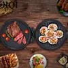 30CM Diameter Baking Pan Double side Heating Non-stick Barbecue Grill Pizza Cake Scone Baking Tools Fish Steak Frying Machine 6