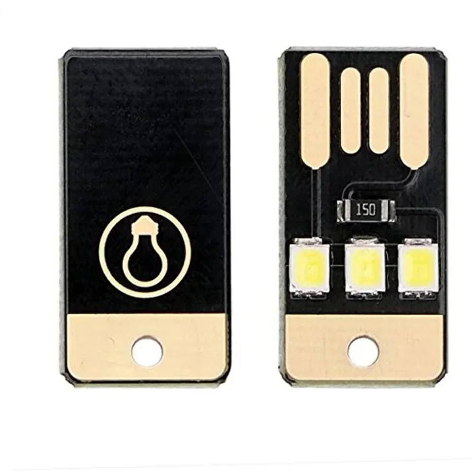 Book Light Mini Pocket Card USB Power SMD LED Keychain Night Light 0.2W 20pack for Power Bank Computer Laptop led light,night light,book light,mini night light,mini led light