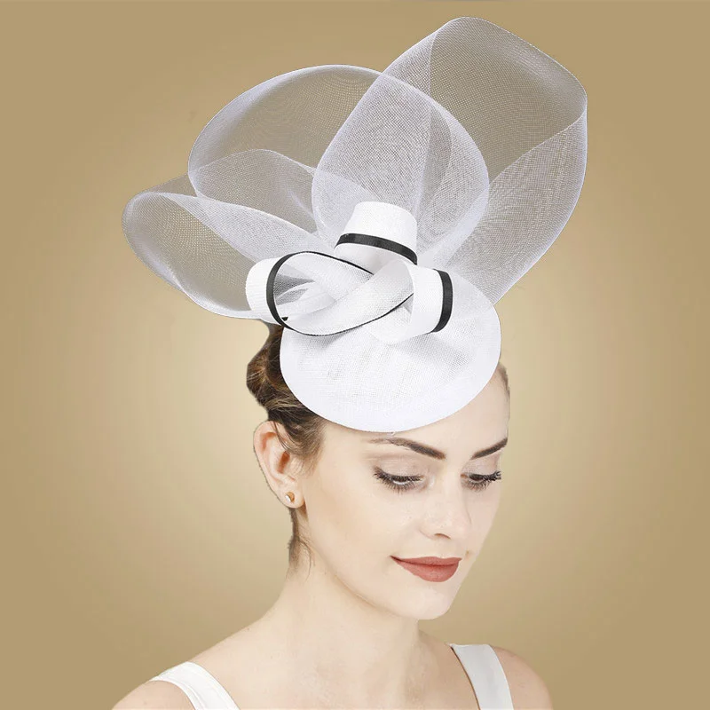 New White Pillbox Hat Formal Kentucky Cocktail Party Fascinator Hats For Women Wedding Dress Church Tea Derby Fascinator Fedoras 1