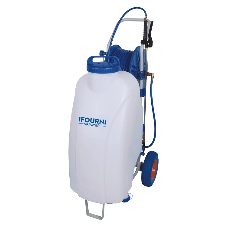 Large Capacity 45 Liter Agriculture Portable Rechargeable Pesticide Irrigation Electric Battery Wheelbarrow Trolley Sprayer