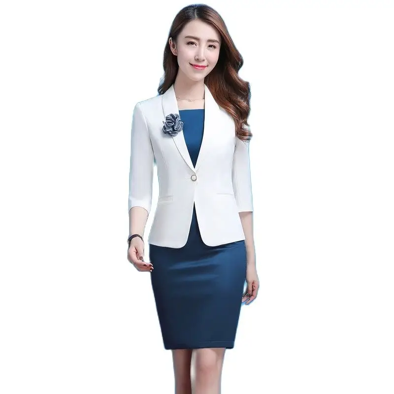 blazers-formels-de-haute-qualite-pour-femmes-olympiques-avec-vestes-manteau-et-robe-mode-mince-uniformes-de-bureau-feminins-printemps-automne-nouveau