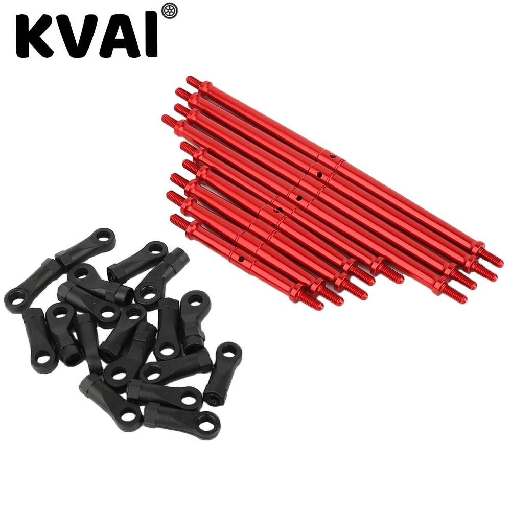 9pcs Aluminum Alloy Suspension Links Link Rod Linkage Set Wheelbase for