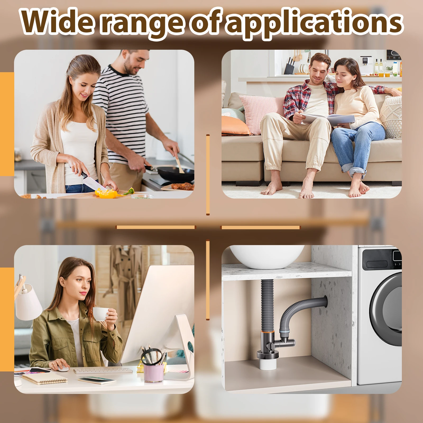 2 Pcs Transparent Trash Bag Holder with Bamboo Lid Large Capacity Laundry Room Storage Box Stackable Clear Kitchen Organizer