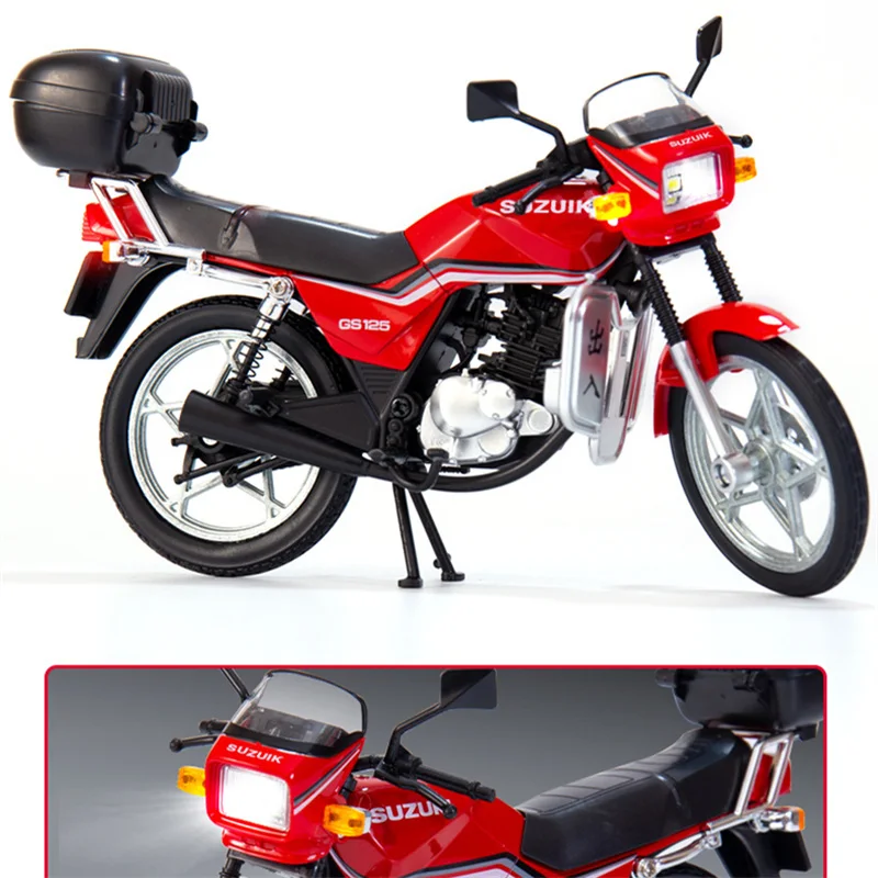 1:12 Suzuki-GS125 Motorcycle Model Alloy Simulation Collection Car