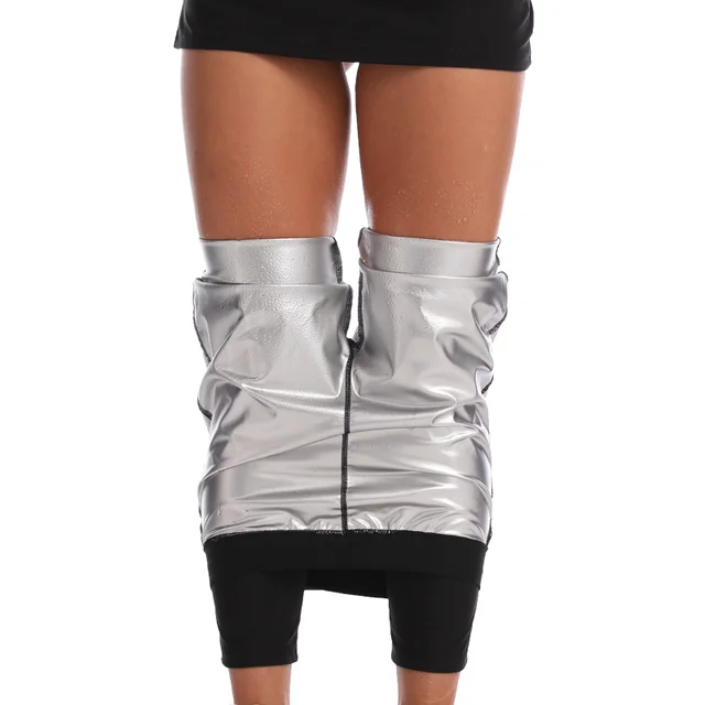 Women High Waist Sauna Pants Fitness Exercise Slimming Leggings Compression Sweat Shapewear Gym Workout Waist Trainer Trimmer 3