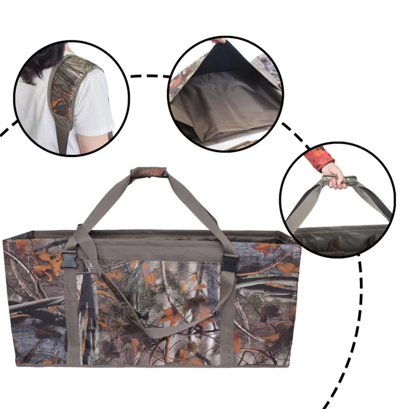 Borsa da richiamo da caccia zaino a 12Slot borsa a rete portatile per esche per uccelli acquatici con tracolla con coulisse borsa da richiamo per piccioni d'anatra Borsa da richiamo da caccia zaino a 12Slot borsa a rete portatile per esche per uccelli acquatici con tracolla con coulisse borsa da richiamo per piccioni d'anatra